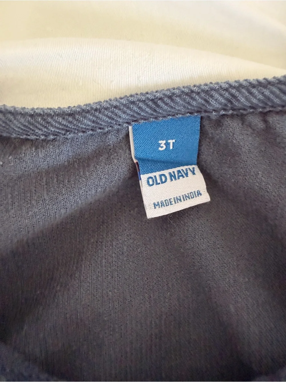Old Navy Navy Corduroy Denim-Look Button Front Tank Dress